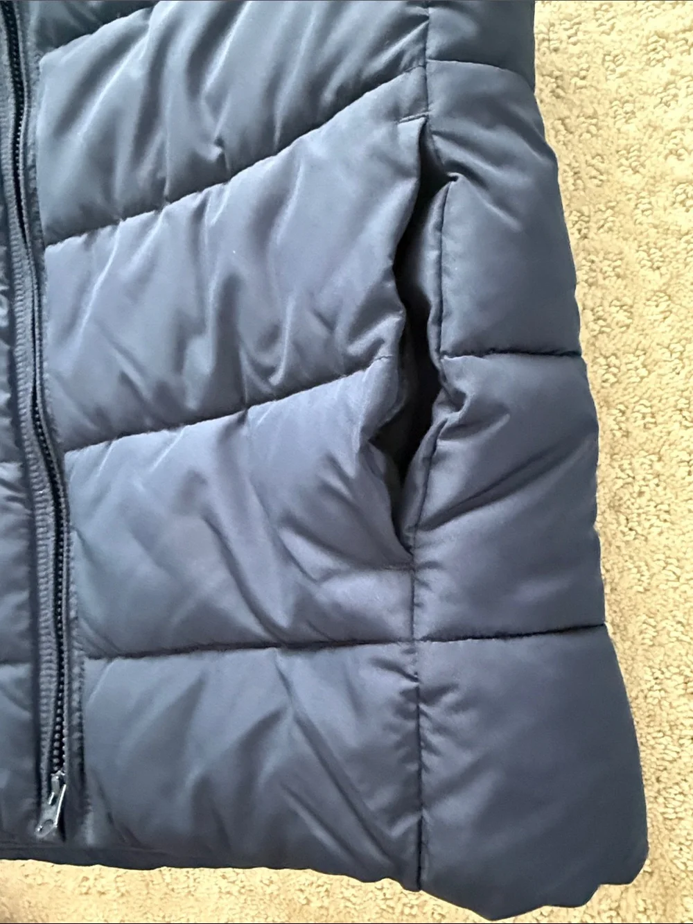 Gap Kids Navy Blue Puffy Vest - youth XL